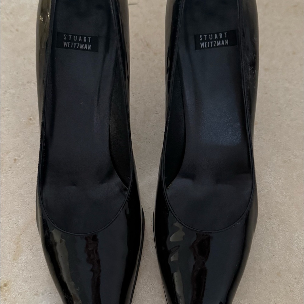 Stuart Weitzman Black Patent Heels